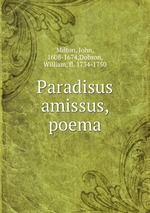Paradisus amissus, poema
