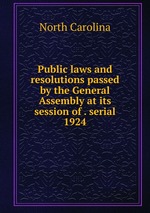 Public laws and resolutions passed by the General Assembly at its session of . serial. 1924