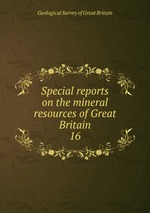 Special reports on the mineral resources of Great Britain. 16