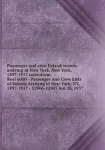 Passenger and crew lists of vessels arriving at New York, New York, 1897-1957 microform. Reel 6000 - Passenger and Crew Lists of Vessels Arriving at New York, NY, 1897-1957 - 12906-12907 Jun 28, 1937