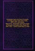 Passenger and crew lists of vessels arriving at New York, New York, 1897-1957 microform. Reel 5772 - Passenger and Crew Lists of Vessels Arriving at New York, NY, 1897-1957 - 12419-12420 Mar 5, 1936