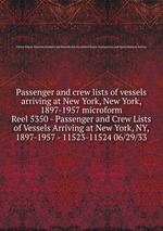 Passenger and crew lists of vessels arriving at New York, New York, 1897-1957 microform. Reel 5350 - Passenger and Crew Lists of Vessels Arriving at New York, NY, 1897-1957 - 11523-11524 06/29/33