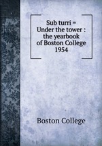 Sub turri = Under the tower : the yearbook of Boston College. 1954