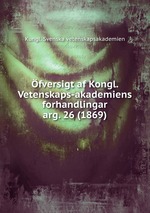 fversigt af Kongl. Vetenskaps-akademiens forhandlingar. arg. 26 (1869)