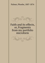 Faith and its effects, or, Fragments from my portfolio microform