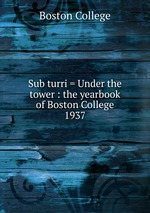 Sub turri = Under the tower : the yearbook of Boston College. 1937