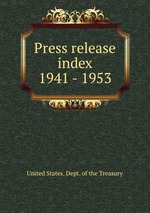 Press release index. 1941 - 1953