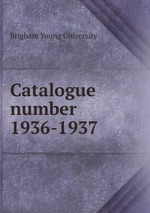 Catalogue number. 1936-1937