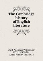 The Cambridge history of English literature