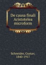 De causa finali Aristotelea microform