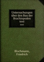 Untersuchungen ber den Bau der Brachiopoden. text