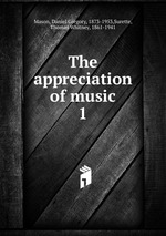 The appreciation of music. 1