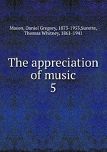 The appreciation of music. 5