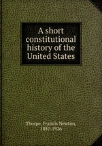 A short constitutional history of the United States