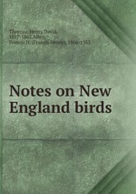 Notes on New England birds