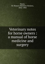 Veterinary notes for horse owners : a manual of horse medicine and surgery