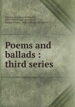Poems and ballads : third series
