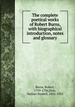 The complete poetical works of Robert Burns, with biographical introduction, notes and glossary