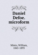 Daniel Defoe. microform