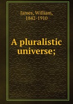 A pluralistic universe;