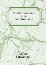 L`individualisme et le communisme