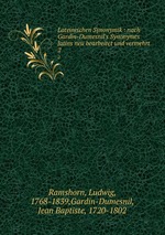 Lateinischen Synonymik. Volume 2