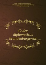 Codex diplomaticus brandenburgensis