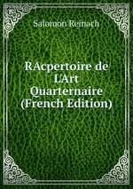 RAcpertoire de L`Art Quarternaire (French Edition)