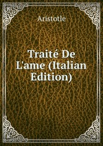 Trait De L`ame (Italian Edition)