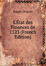 L`tat des Finances de 1523 (French Edition)