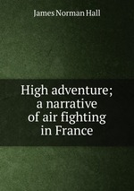 High adventure; a narrative of air fighting in France