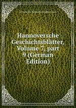 Hannoversche Geschichtsbltter, Volume 7, part 9 (German Edition)