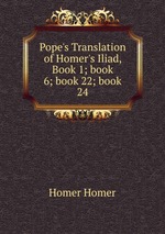 Pope`s Translation of Homer`s Iliad, Book 1; book 6; book 22; book 24