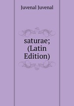 saturae; (Latin Edition)