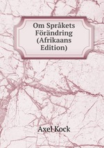 Om Sprkets Frndring (Afrikaans Edition)