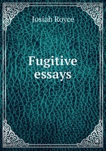 Fugitive essays