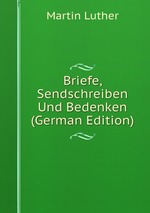 Briefe, Sendschreiben Und Bedenken (German Edition)