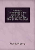 Memorial ceremonies at the graves of our soldiers. Saturday, May 30, 1869 i.e.1868