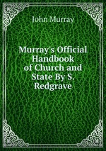 Murray`s Official Handbook of Church and State By S. Redgrave