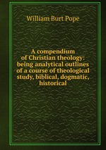 A compendium of Christian theology: being analytical outlines of a course of theological study, biblical, dogmatic, historical