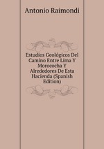 Estudios Geolgicos Del Camino Entre Lima Y Morococha Y Alrededores De Esta Hacienda (Spanish Edition)