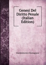 Genesi Del Diritto Penale (Italian Edition)
