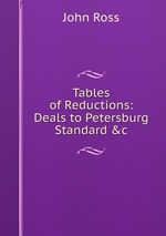 Tables of Reductions: Deals to Petersburg Standard &c