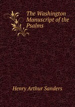 The Washington Manuscript of the Psalms