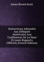 Instructions Adresses Aux Dlgus Amricains Aux Confrences De La Haye Et Leurs Rapports Officiels (French Edition)