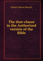 The that-clause in the Authorized version of the Bible