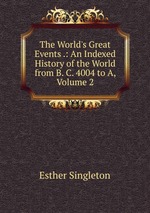 The World`s Great Events .: An Indexed History of the World from B. C. 4004 to A, Volume 2