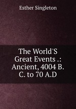 The World`S Great Events .: Ancient, 4004 B.C. to 70 A.D