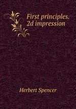 First principles. 2d impression