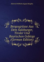 Bergesgrsse Aus Dem Salzburger, Tiroler Und Bayrischen Gebirge (German Edition)